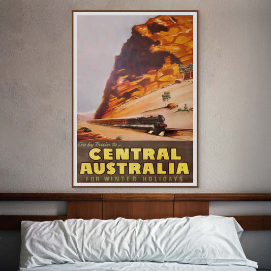 Central Australia Vintage Poster Ad